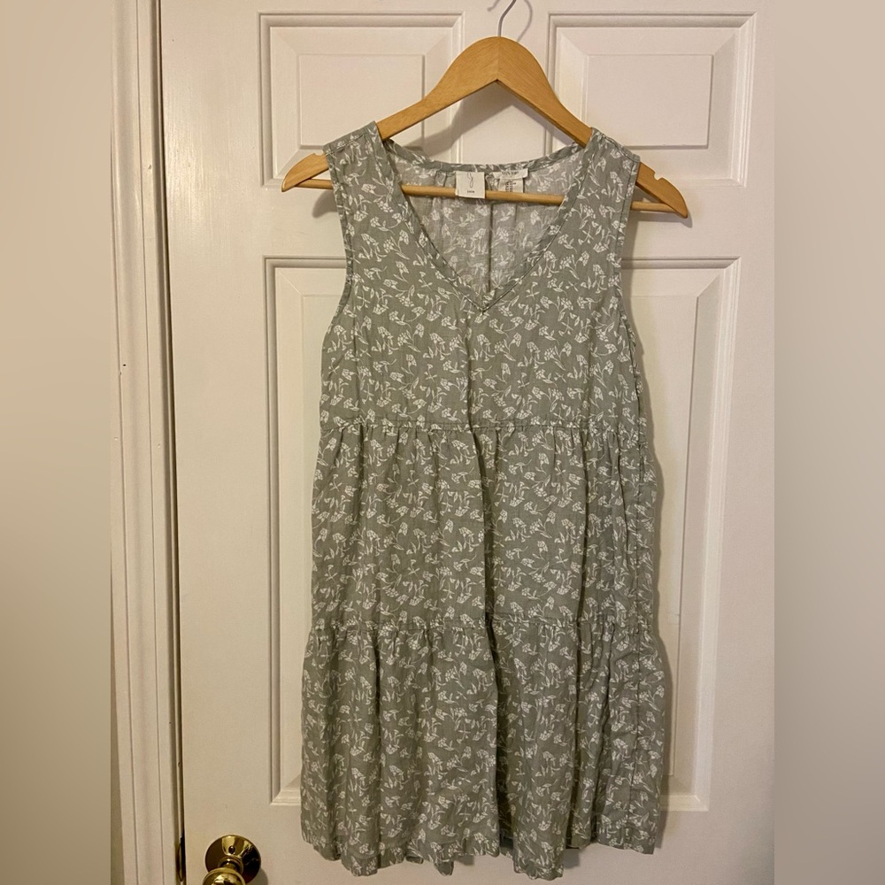 Joie Linen Floral Babydoll Sundress